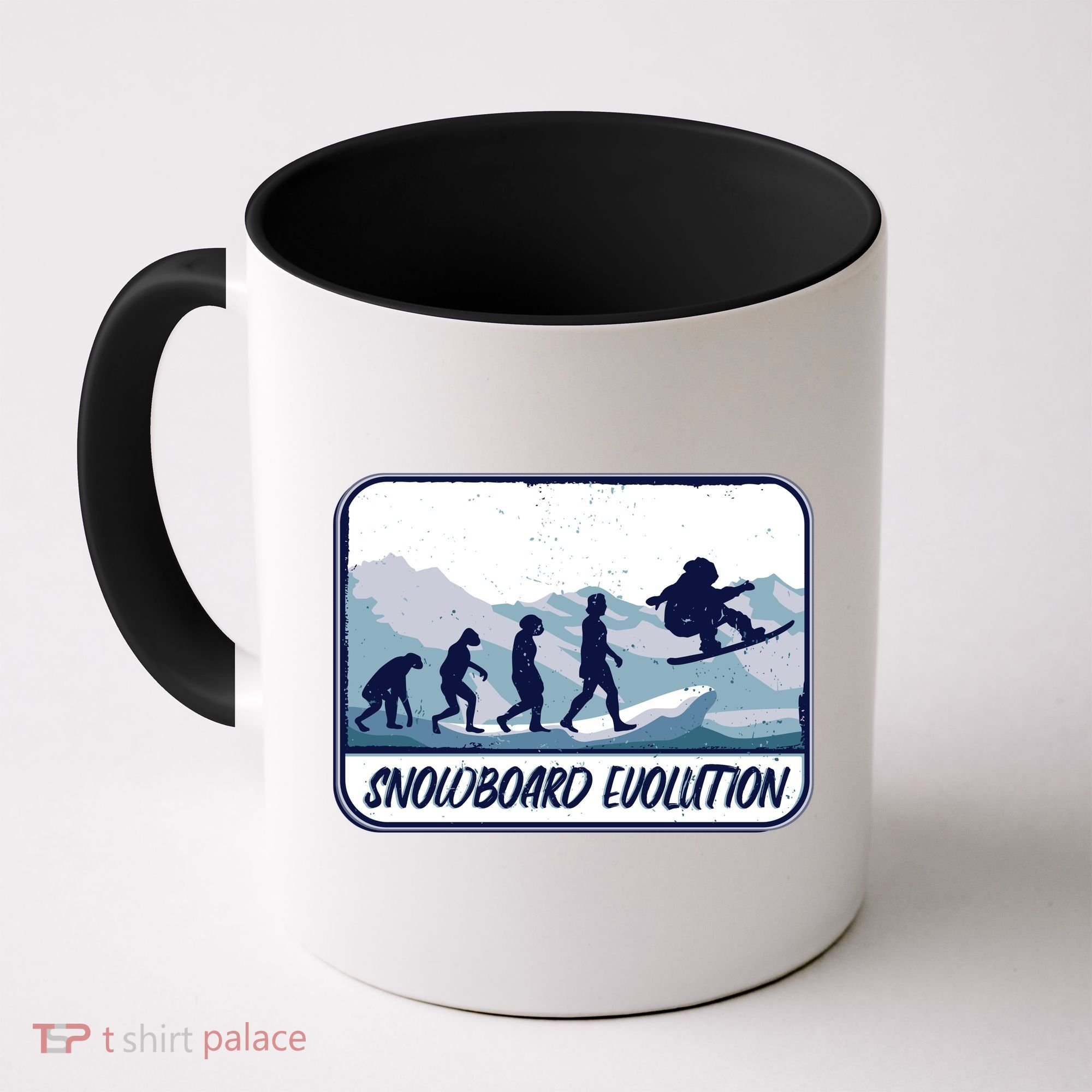 Snowboard Evolution Coffee Mug