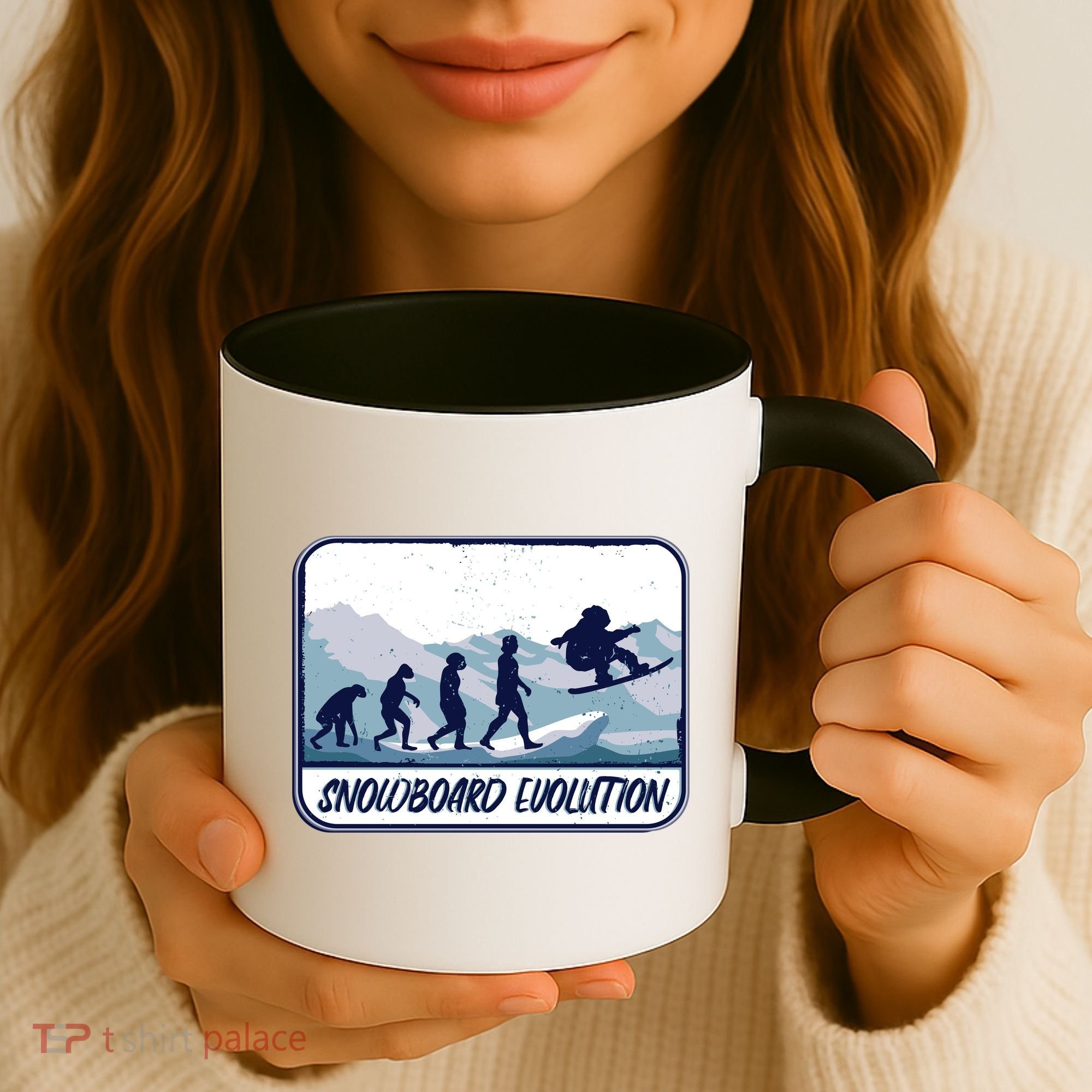 Snowboard Evolution Coffee Mug