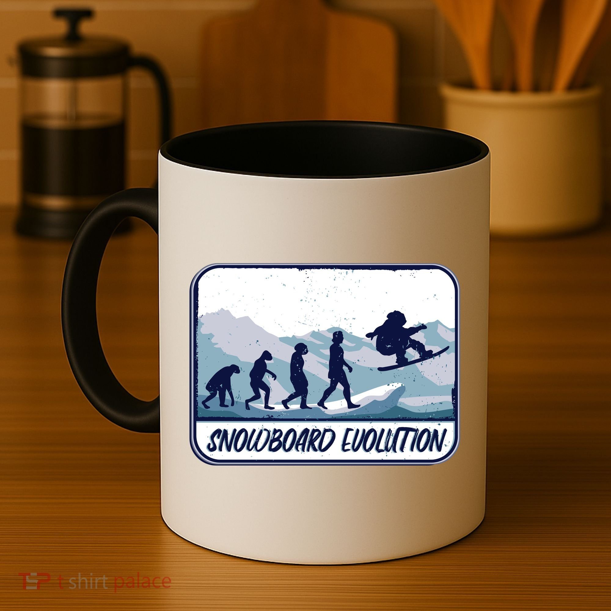 Snowboard Evolution Coffee Mug