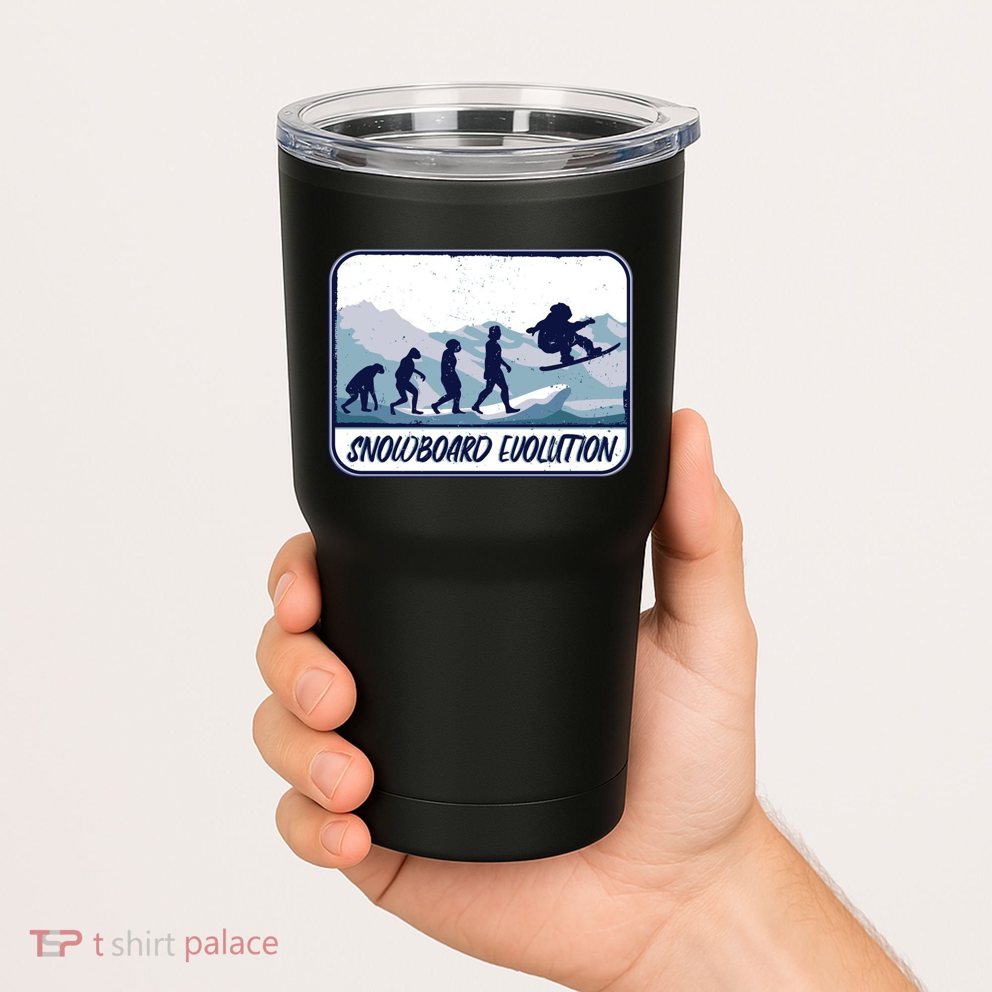 Snowboard Evolution Tumbler