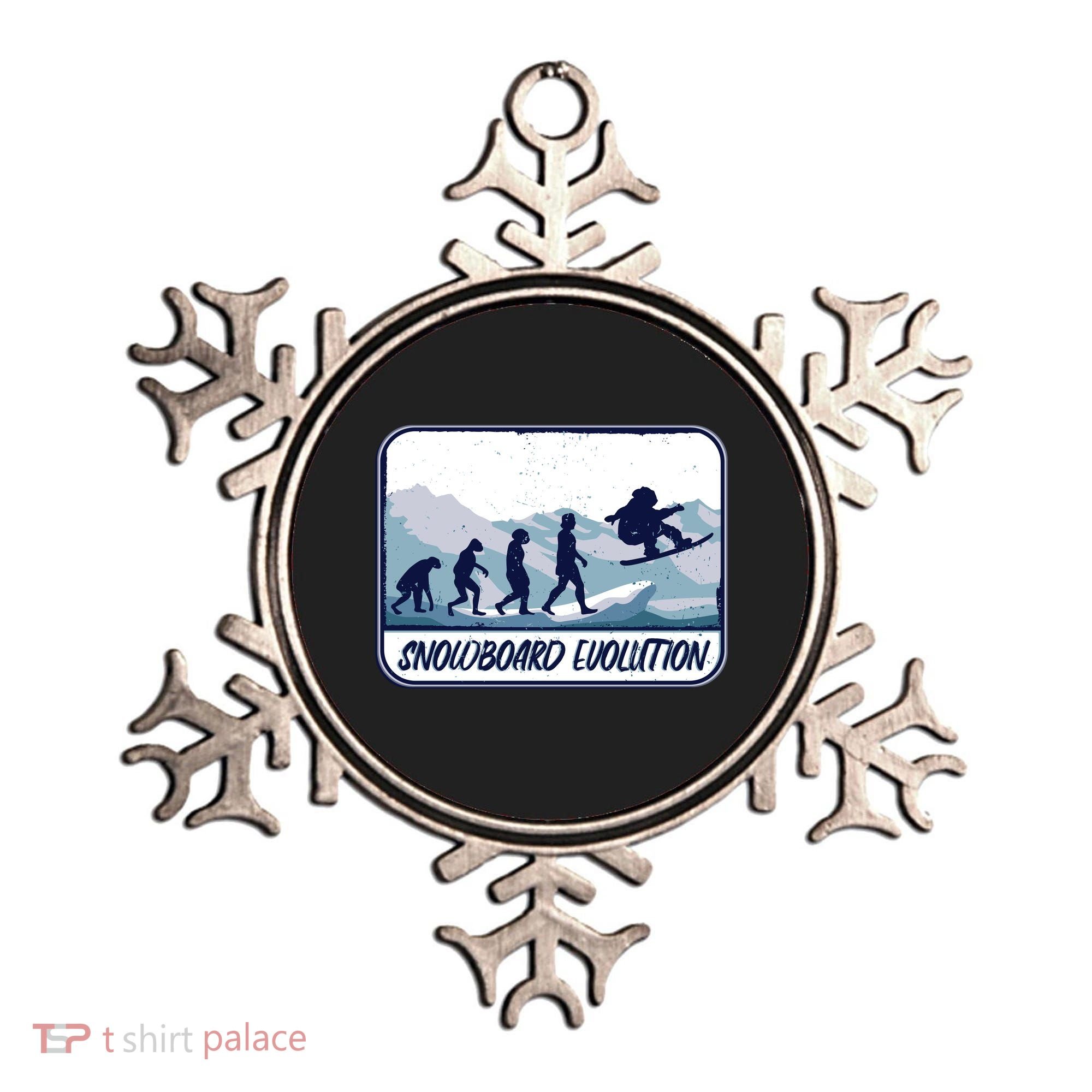 Snowboard Evolution Ornament