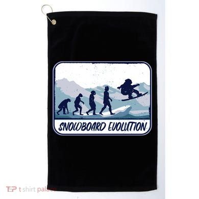 Snowboard Evolution Golf Towel