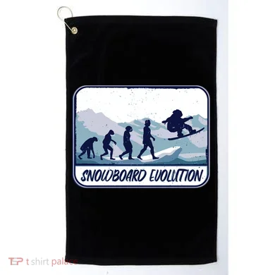 Snowboard Evolution Golf Towel