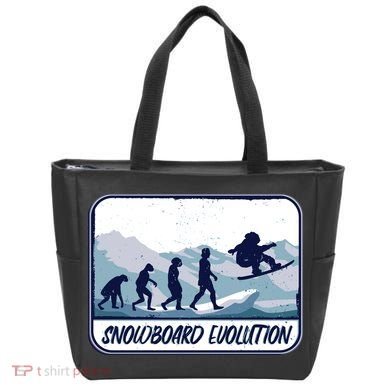 Snowboard Evolution Tote Bag