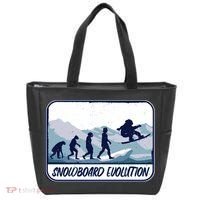 Snowboard Evolution Tote Bag thumb 0