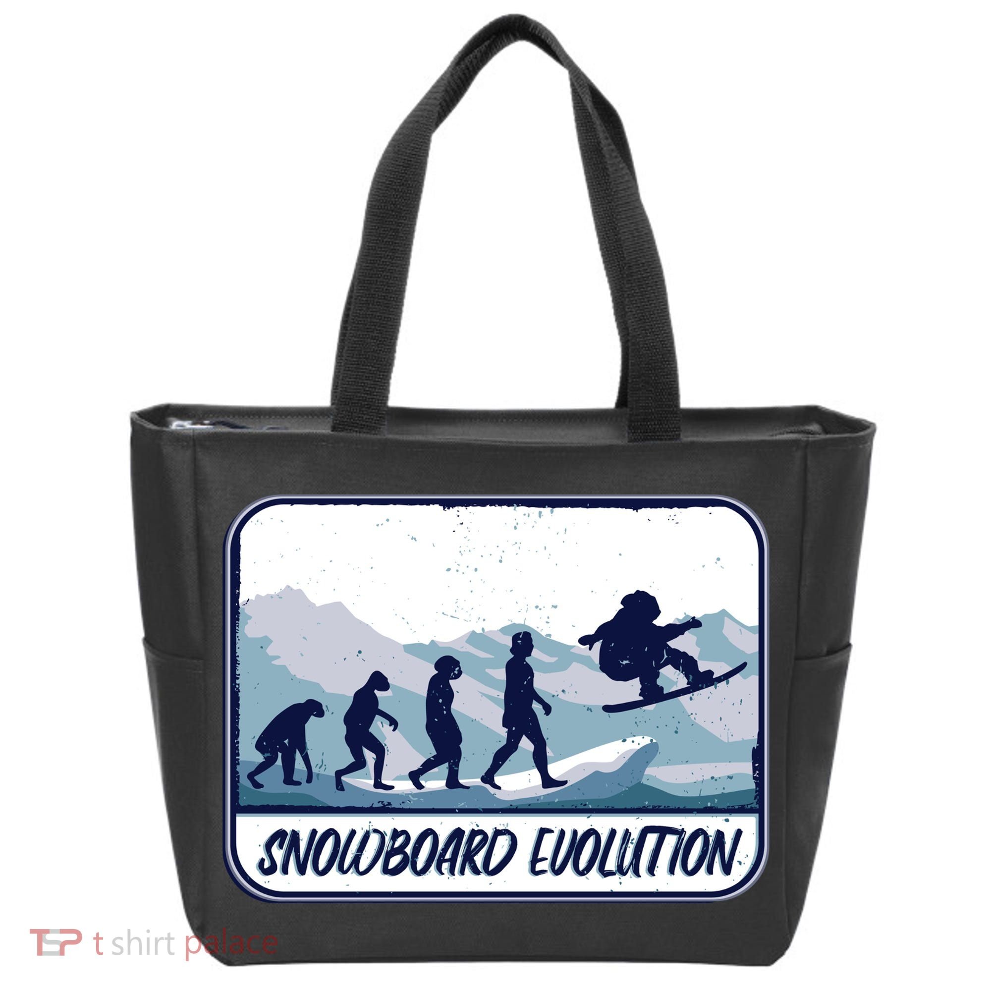 Snowboard Evolution Tote Bag