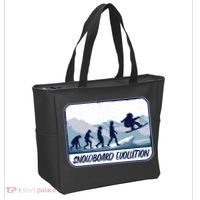 Snowboard Evolution Tote Bag thumb 2