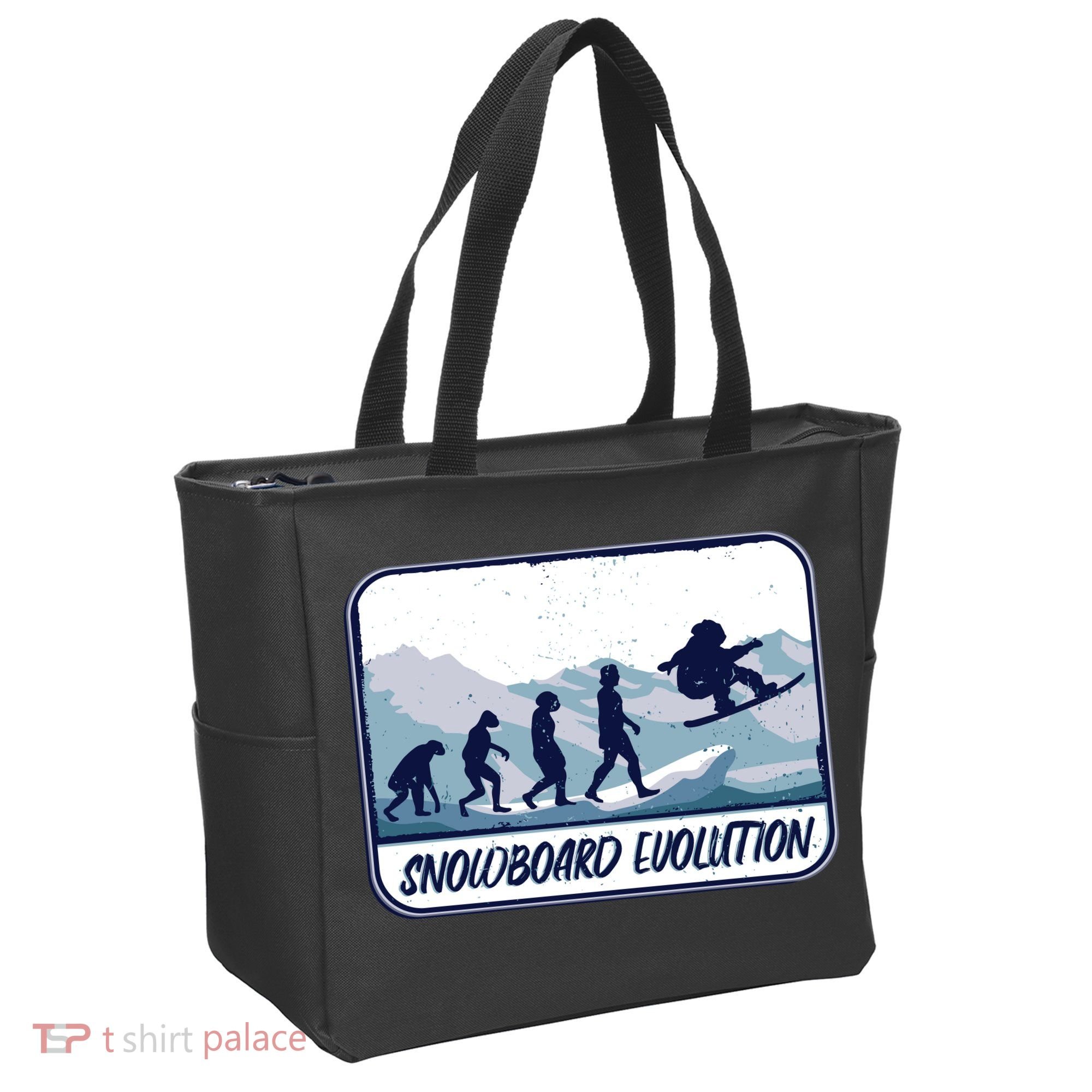 Snowboard Evolution Tote Bag