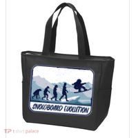 Snowboard Evolution Tote Bag thumb 3