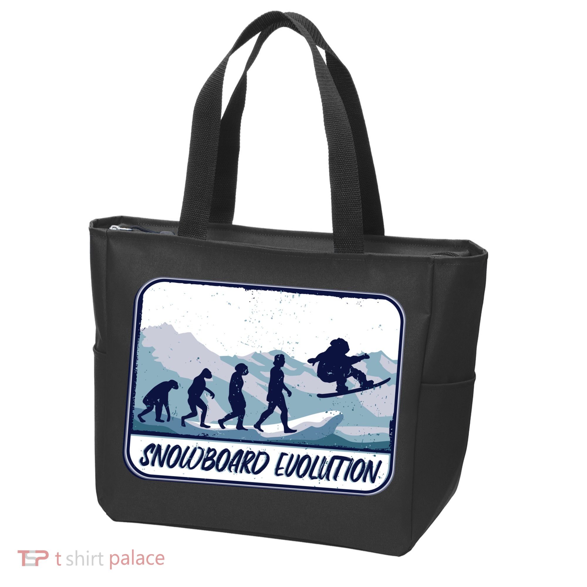 Snowboard Evolution Tote Bag