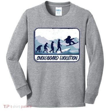 Snowboard Evolution Kids Long Sleeve Shirt