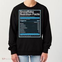 Snowflake Nutrition Facts Women's Sweatshirt thumb 0