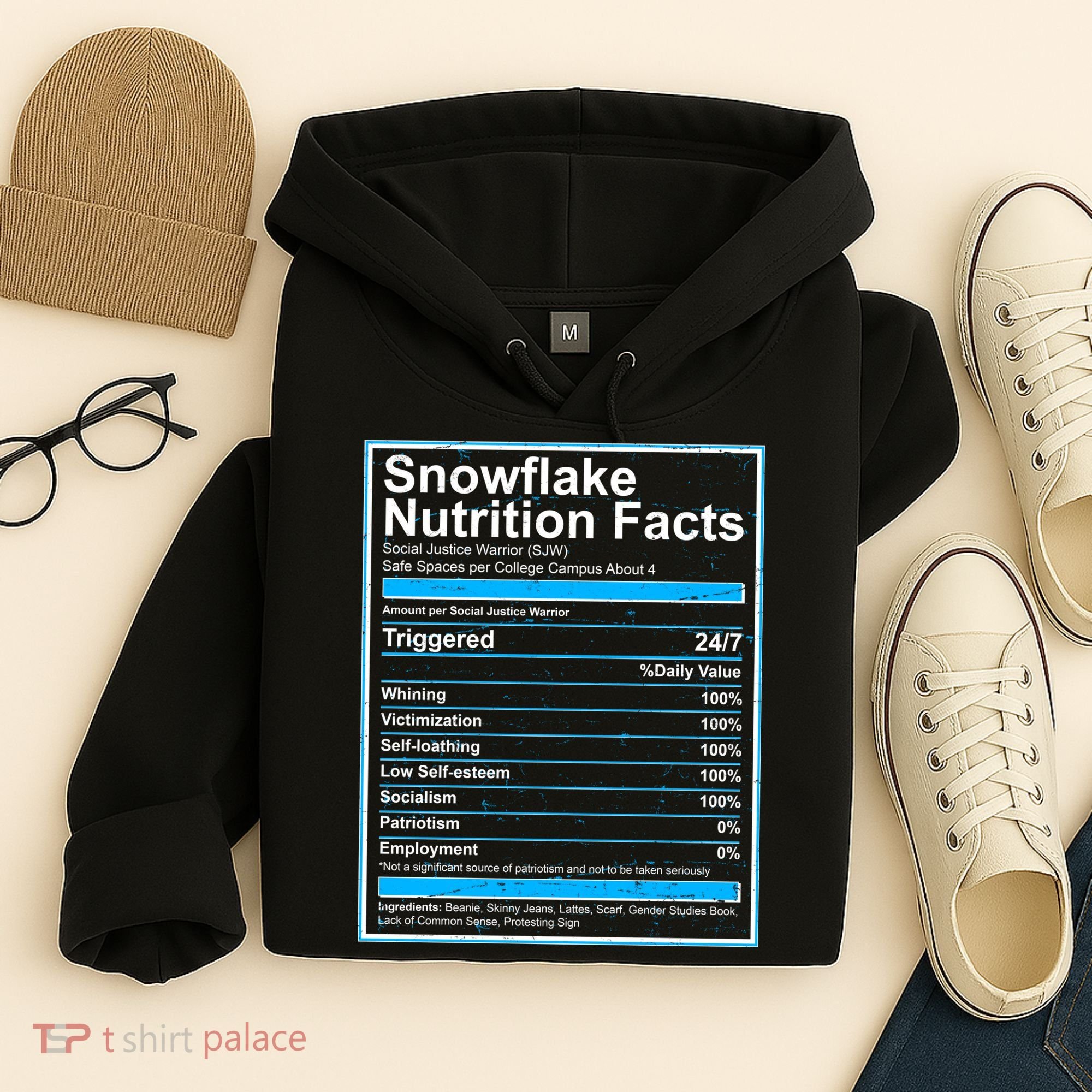 Snowflake Nutrition Facts Hoodie