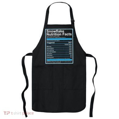 Snowflake Nutrition Facts Apron