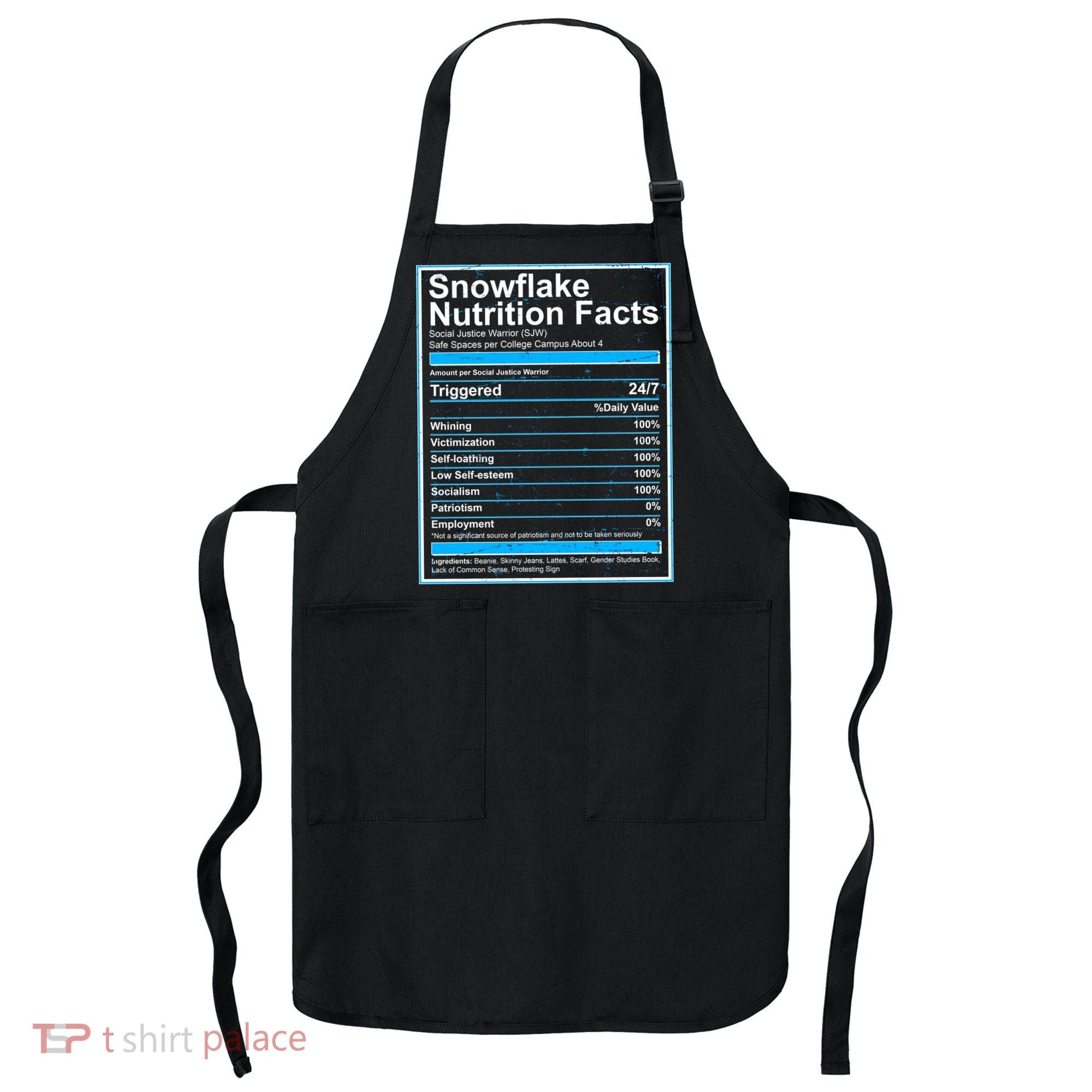 Snowflake Nutrition Facts Apron