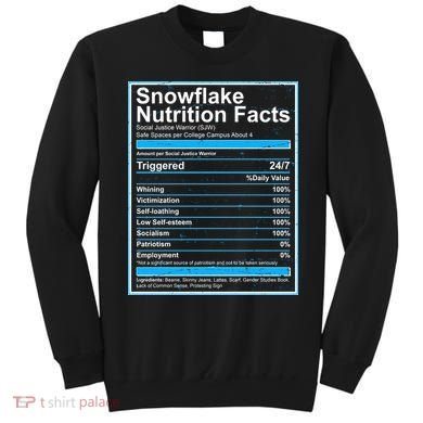 Snowflake Nutrition Facts Sweatshirt