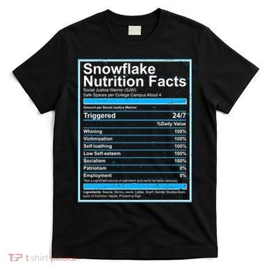Snowflake Nutrition Facts T-Shirt
