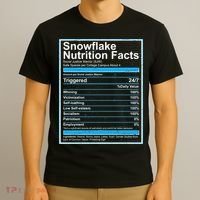 Snowflake Nutrition Facts T-Shirt thumb 3