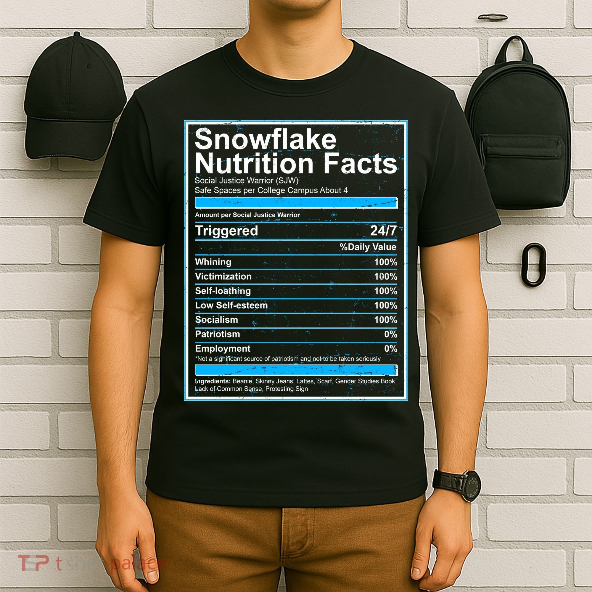 Snowflake Nutrition Facts T-Shirt