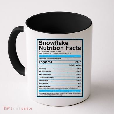 Snowflake Nutrition Facts Coffee Mug