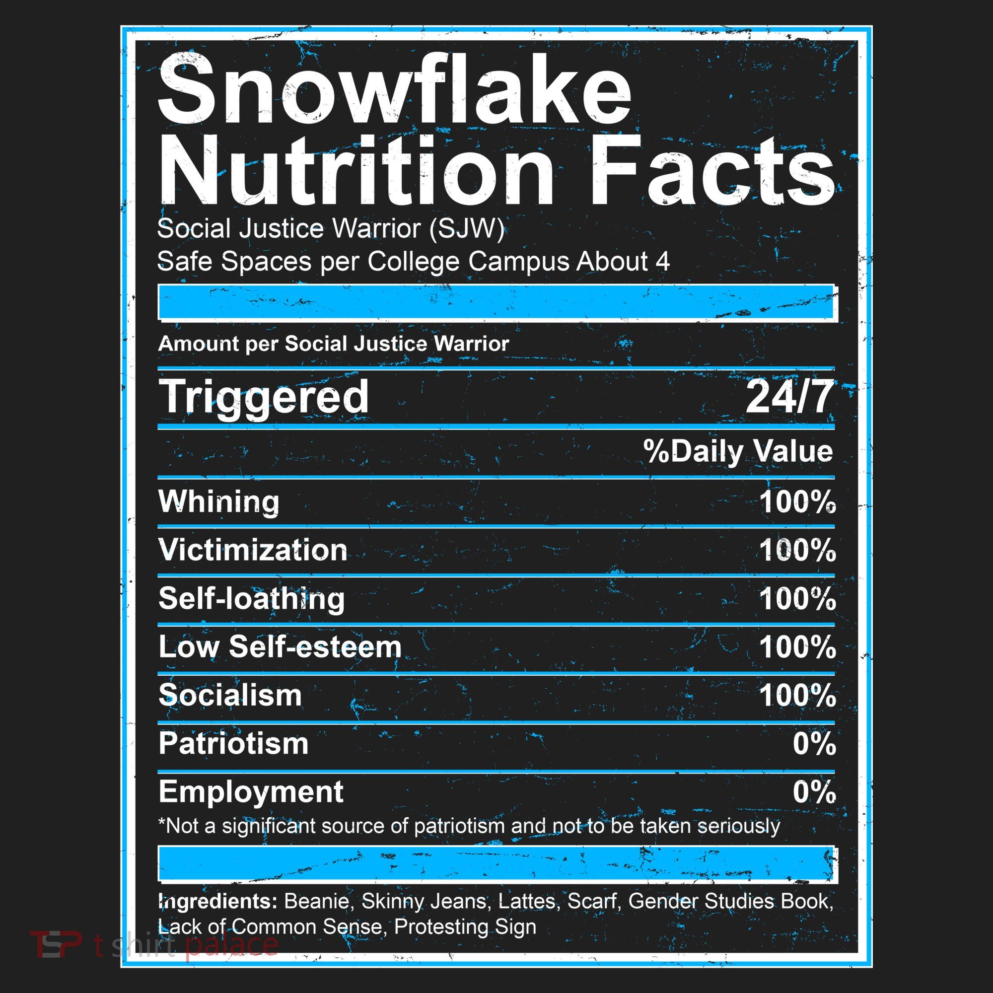 Snowflake Nutrition Facts Beanie