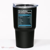 Snowflake Nutrition Facts Tumbler thumb 0