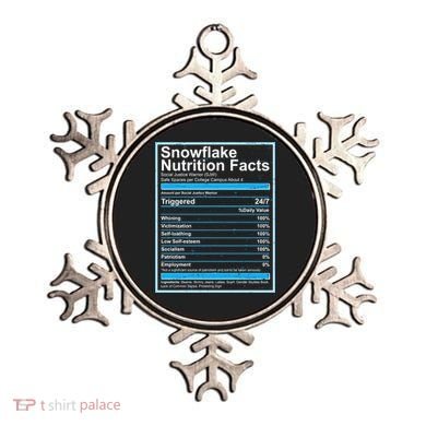Snowflake Nutrition Facts Ornament