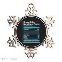 Snowflake Nutrition Facts Ornament thumb 0