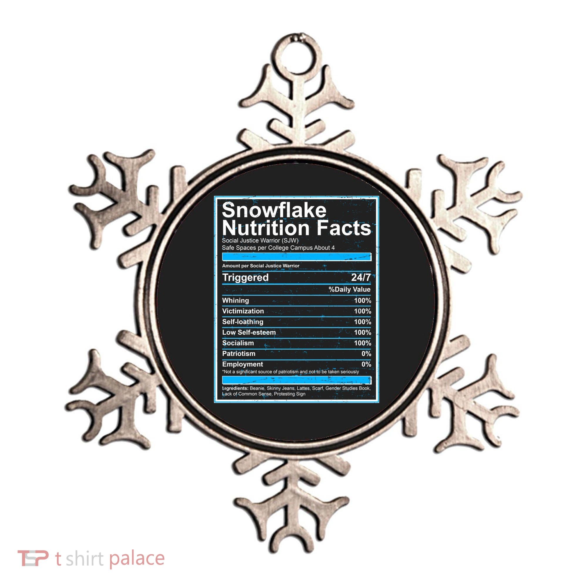 Snowflake Nutrition Facts Ornament