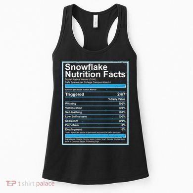 Snowflake Nutrition Facts Women's Tank Top