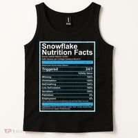 Snowflake Nutrition Facts Tank Top thumb 2