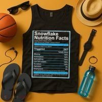Snowflake Nutrition Facts Tank Top thumb 4
