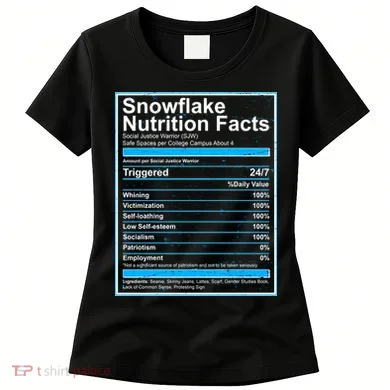 Snowflake Nutrition Facts Women's T-Shirt