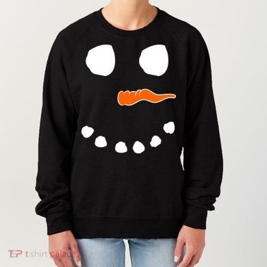Snowman Big Face Women's Sweatshirt