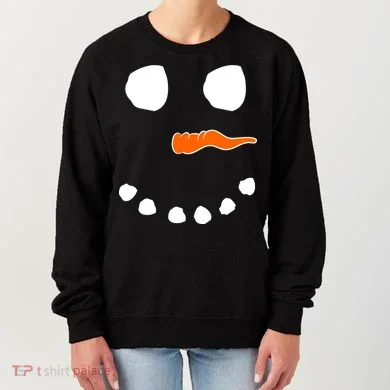Snowman Big Face Women's Sweatshirt