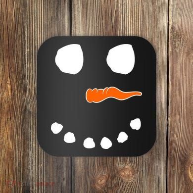 Snowman Big Face Coaster