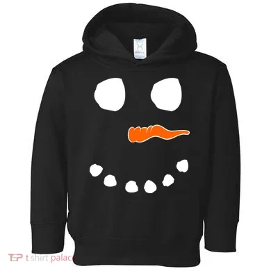 Snowman Big Face Toddler Hoodie