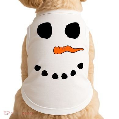 Snowman Big Face Doggie Tank