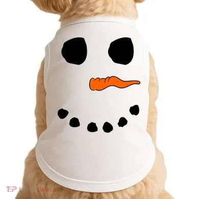 Snowman Big Face Doggie Tank