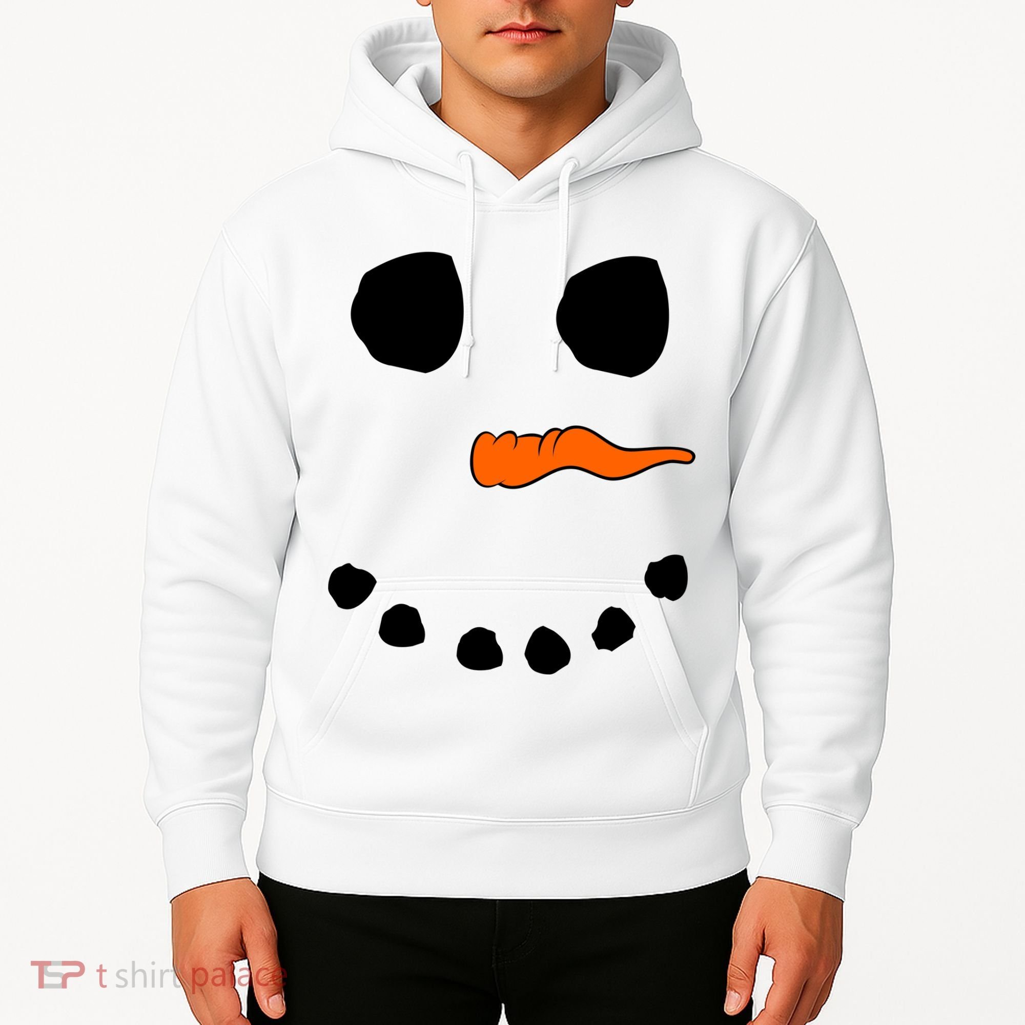 Snowman Big Face Hoodie