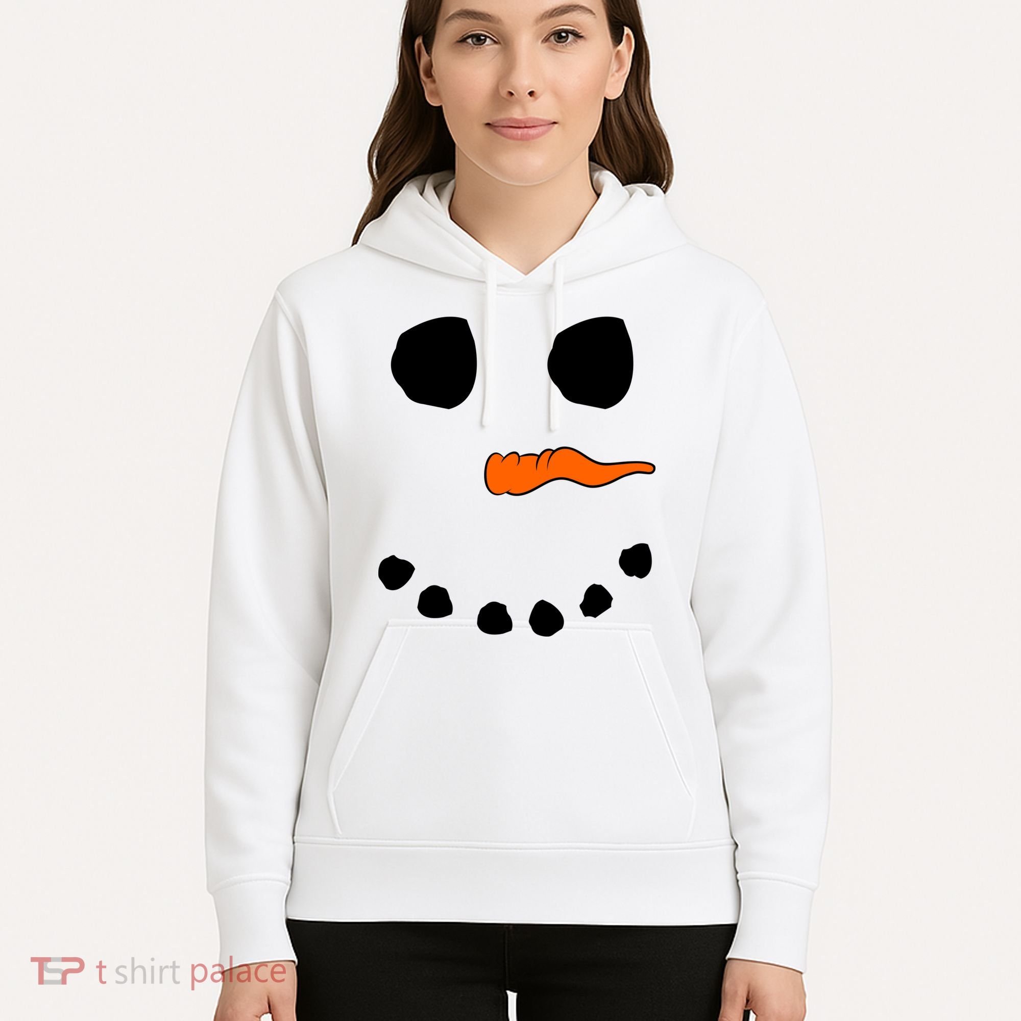 Snowman Big Face Hoodie