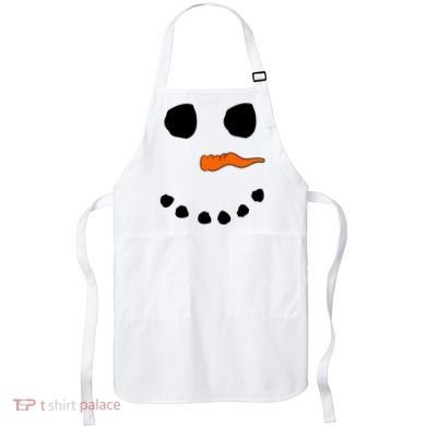 Snowman Big Face Apron