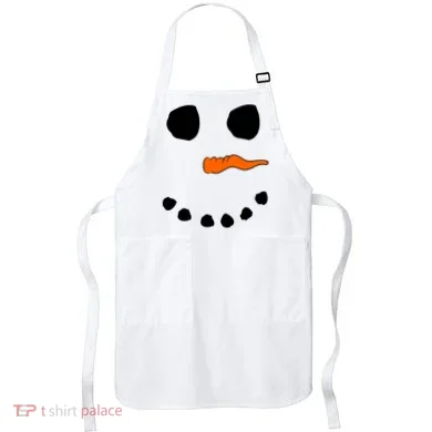 Snowman Big Face Apron