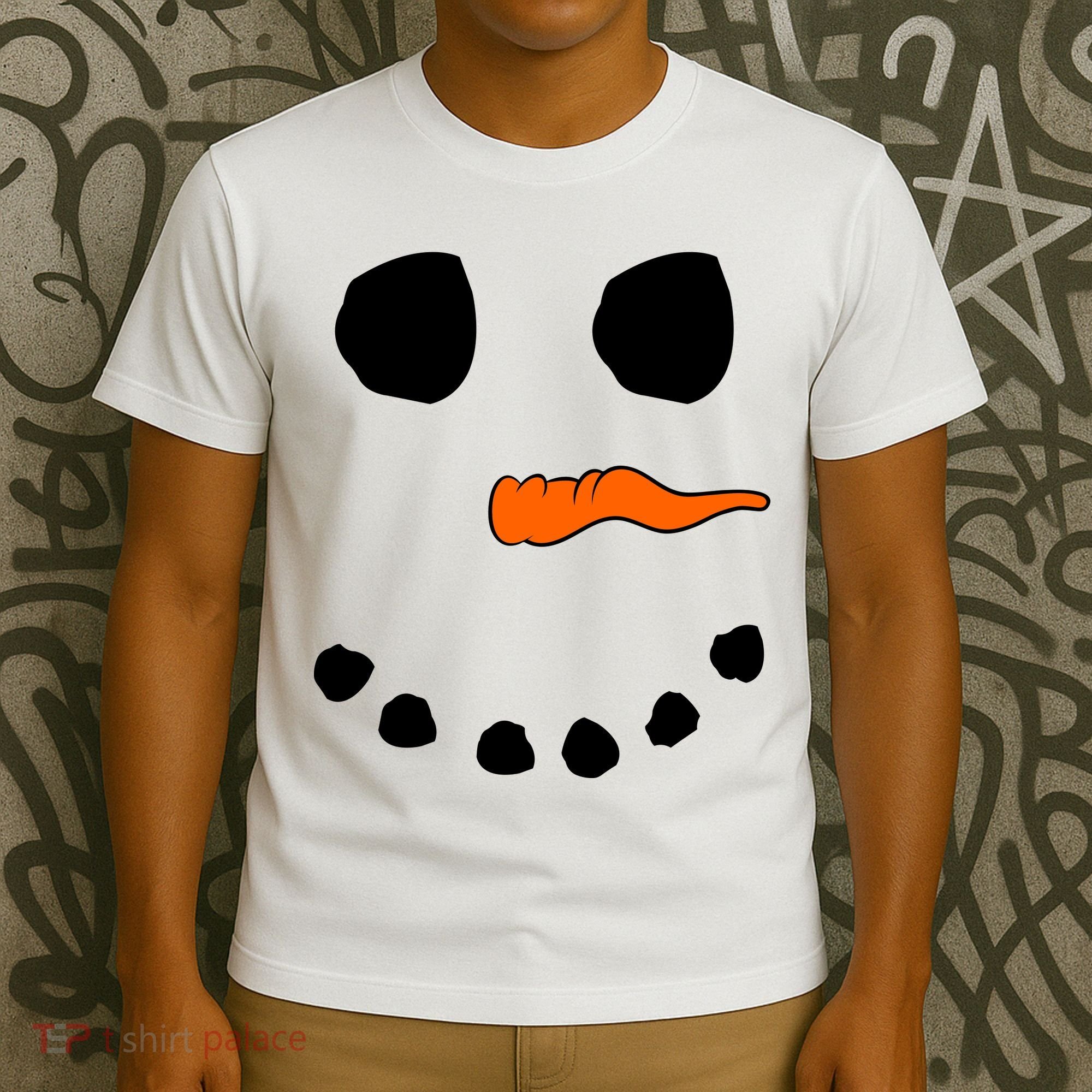 Snowman Big Face T-Shirt