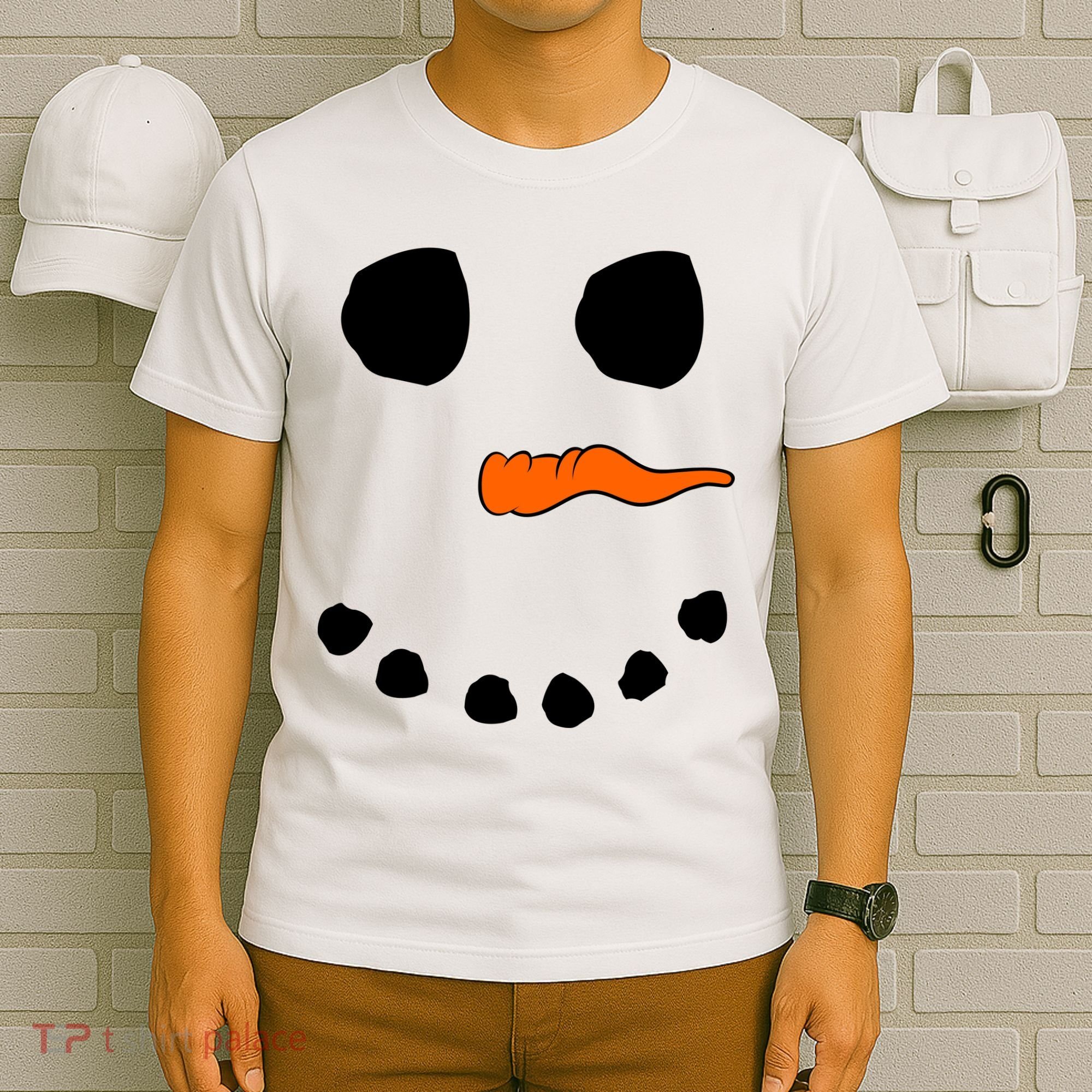 Snowman Big Face T-Shirt