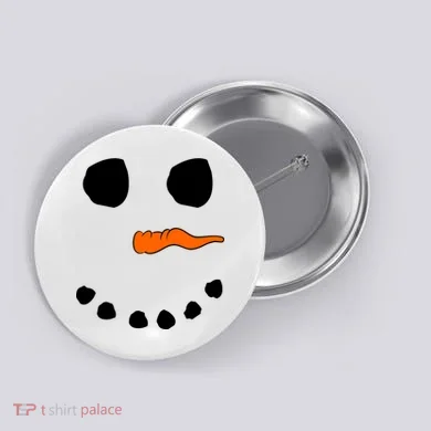 Snowman Big Face Button