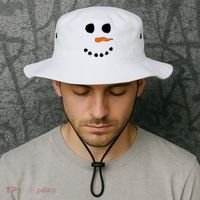 Snowman Big Face Bucket Hat thumb 2
