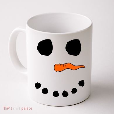 Snowman Big Face Coffee Mug