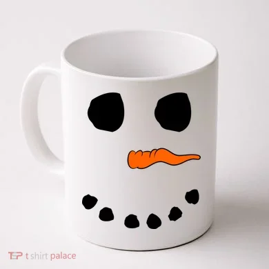 Snowman Big Face Coffee Mug