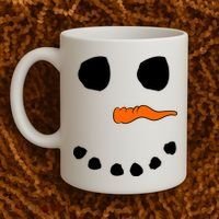 Snowman Big Face Coffee Mug thumb 2